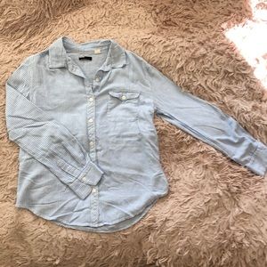 Striped BDG collared shirt.